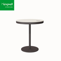 Meubles de salle à manger d'extérieur, tabourets de bar hauts en aluminium portables, confortables, résistants aux intempéries et aux UV, table et chaises de bar hautes pour hôtel