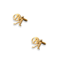 Boutons de manchette en acier inoxydable 316L avec monogramme, gravure personnalisée de lettres, or et argent, dos en forme de balle, poli, cadeau d'affaires