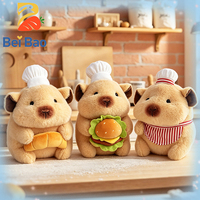 Fabricant de peluches : Ensemble Capybara Chef Kawaii, peluche douce et moelleuse, personnalisable avec logo, pour machine à griffes et cadeau en peluche