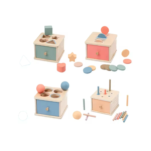 Wooden Toys Color and Shape Classification Wooden <b>Box</b> (Insert Rod Version) - Product Image 2