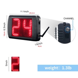 YIZHI Indoor Outdoor Sport LED Digital Scoring Basketball Anzeigetafel mit 14/24/30s Shot Clock & Summer & Stativ Ständer - Product Image 3