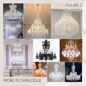 Lámpara de Araña de Cristal de Lujo para Dormitorio y Sala de Estar de Hotel, Estilo Europeo y Americano, Personalizada para Hoteles de Cinco Estrellas - Product Image 4