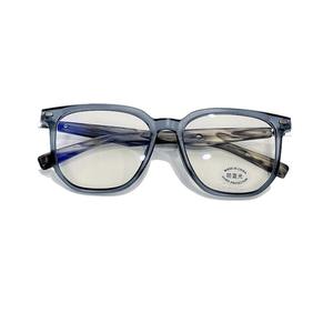 Nouvelles montures de lunettes carrées irrégulières TR90 anti-lumière bleue unisexe, pont moyen, verres AC, fabriquées en Chine L2 30153 - Product Image 3