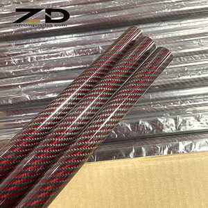 <strong>Red</strong> Black <strong>Carbon</strong> <strong>Fiber</strong> 5/8 Tube <strong>Carbon</strong>-<strong>fiber</strong> Tubes <strong>Carbon</strong> <strong>Fiber</strong> 35mm* 1000mm Tube - Product Image 2