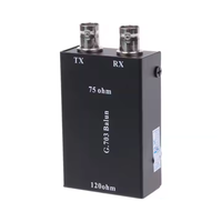 Konverter BNC ke RJ45 E1 | G.703 Balun Adapter - 75Ω koaksial ke 120Ω konverter seimbang untuk peralatan jaringan telekomunikasi