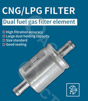 فلتر غاز ACT CNG/LPG مقاس 11 مم و12 مم و14 مم، طقم ألومنيوم للتحويل التسلسلي للسيارات