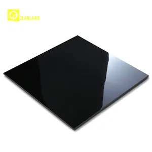 foshan 600x600 nano polished porcelain floor black tiles