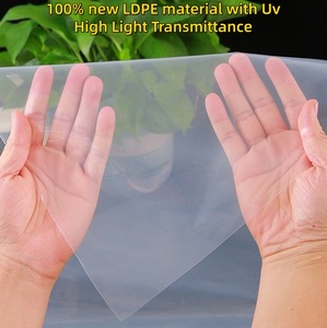 Film plastique transparent LDPE anti-<span class=keywords><strong>goutte</strong></span> de 150 microns pour serre, protection UV, moulage par soufflage, service de découpe, 2,5 m x 100 m - Product Image 2