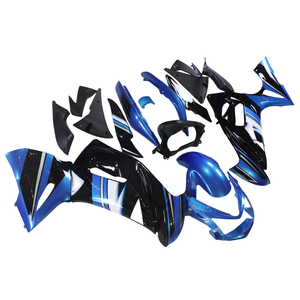 Kit de cuerpo de molde de compresión para <span class=keywords><strong>2006</strong></span> 2007 2008 Ninja 650R Carenado de Azul Negro - Product Image 1