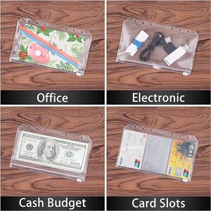 Pochette de protection transparente en plastique souple PP A5 A6 A4 à 6 trous avec fermeture éclair pour documents, crayons, cahiers et espèces - Product Image 3