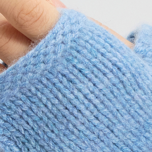 Women's Knitted <b>Gloves</b> Wool Cashmere Thermal Winter Warmth Opera Length Casual Plain Style Breathable Anti-Wrinkle <b>Touchscreen</b> - Product Image 2