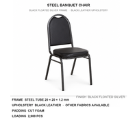 Chaise de salle à manger noire à dossier haut, pieds noirs, assise en cuir rembourrée, chaises de salle à manger modernes