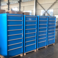 Armoire à outils industrielle en acier Rockshell avec 8 tiroirs, capacité de charge de 1000 kg, OEM disponible - Stockage pour atelier et réparation aéronautique