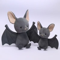 Sac à dos en peluche courte motif chauve-souris, jouet transfrontalier, article d'Halloween très populaire, en stock, vente en gros, breloque suspendue Kawaii douce et mignonne