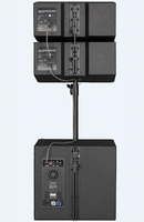 Enceinte Line Array 10 pouces VTX10+VTX18PD, caisson de basses actif 18 pouces, puissance 2500W, amplificateur double canal intégré, contrôle audio DSP
