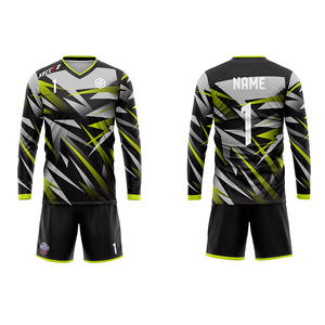 Set Jersey Sepak Bola Lengan Panjang Sublimasi Pakaian Sepak Bola Latihan Kaos Sepak Bola untuk Kiper - Product Image 6