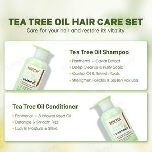 Tea Tree sampo kondisioner masker rambut Serum Kulit Kepala Set dengan minyak kastor & <span class=keywords><strong>Rosemary</strong></span> untuk semua jenis rambut-mendukung kesehatan kulit kepala - Product Image 2
