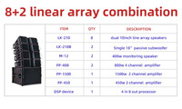 Système audio professionnel YAZOO 10 pouces, enceintes Line Array DJ, son pour les professionnels de l'audio et de la vidéo