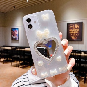 Carcasa de teléfono móvil con espejo de moda para Iphone 11 <span class=keywords><strong>pro</strong></span> max 12, carcasa con soporte ostentoso para maquillaje - Product Image 6