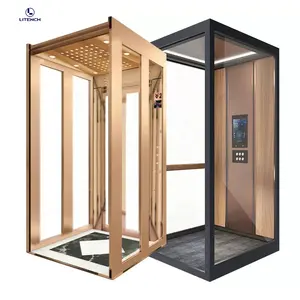 Customized Big Size Elevator Cabin 2 Floor House Personal Home Elevator Lift Kit For 3-4 Person