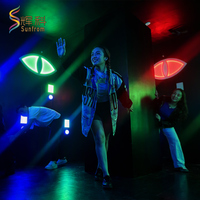 Jeu mural interactif multijoueur Evil Eye Escape Room avec lumière à capteur LED pour centre de divertissement commercial
