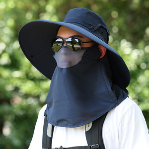 Men's Wide Brim Fisherman <b>Hat</b> Breathable Sun Protection Outdoor Hiking Cycling <b>Summer</b> Bucket <b>Hat</b> Light Gray - Product Image 4