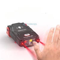Mini Lampada Frontale a LED con Sensore, Luce da Cappello, Torcia da Pesca Ricaricabile USB, Lampada Frontale Regolabile per Campeggio