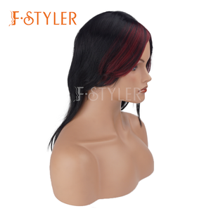 FSTYLER naturel perruques droites mode blond longs cheveux synthétiques en gros Festival film Anime Cosplay perruque - Product Image 2