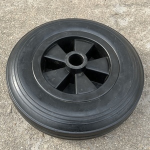 Roue de chariot de 200 mm (8 pouces) en caoutchouc massif avec <span class=keywords><strong>pneu</strong></span> pour poubelle et bac à déchets - Product Image 2