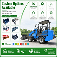 Chargeuse électrique FULCORE avec service après-vente complet, capacité de charge nominale de 1000 kg, zéro émission, pour travaux agricoles
