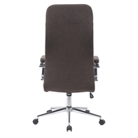 Vente en gros de chaise de bureau ergonomique à dossier haut personnalisée cadre métallique contemporain réglable en hauteur accoudoirs chromés tissu élévateur