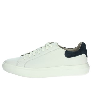 U455WD Sneakers basse bianche/blu 00047 moda scarpe da passeggio sportive alte di tendenza morbide suole in PU fodera in Mesh altezza crescente - Product Image 1