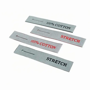 Cheap <strong>Clothing</strong> <strong>Labels</strong> <strong>Maker</strong> Custom Private Design Logo Double Sided Woven <strong>Labels</strong> for Zipper Pullers - Product Image 1
