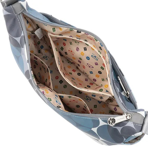 Balloon Pattern <b>Square</b> Shape Foldable Shoulder Bag Zipper Polyester Fiber Synthetic Leather Waterproof Durable for Daily Travel - Product Image 4