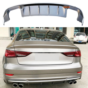 Difusor trasero estilo S3 para <span class=keywords><strong>AUDI</strong></span> A3 2016 2018 2020 Hatchback Difusor de parachoques trasero normal - Product Image 2
