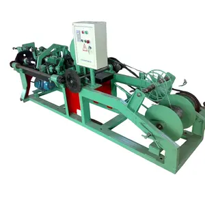 Best price manufacturing small scale manual bard fencing barbed iron wire making machine