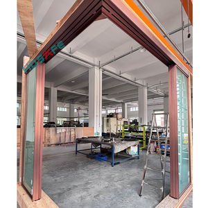 Fabricant <span class=keywords><strong>de</strong></span> portes coulissantes, service OEM ODM, fermeture douce, sans rail inférieur, cloison <span class=keywords><strong>de</strong></span> pièce, ensemble <span class=keywords><strong>de</strong></span> portes en verre en forme <span class=keywords><strong>de</strong></span> L pour bureau et appartement - Product Image 2