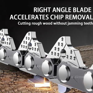 Fabricante OEM 3/8 Gauge 72DL Full cinzel Logging Chainsaw Cadeia para motosserras a gasolina Anti-kickback Low-vibração Características - Product Image 6