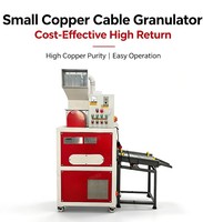 Granulateur compact de câbles en cuivre, machine de séparation de fil de rebut avec support d'installation sur site