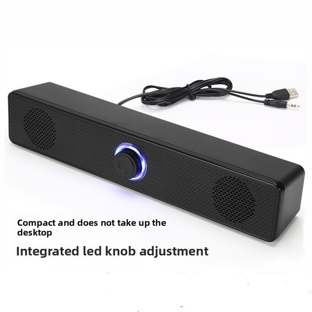 X919 Professional Portable Usb Card Wireless Audio Bt Speaker With Led Light Sound Bar for Home Theatre Use on Computer Desktop