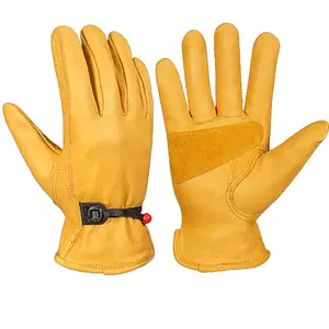 Guanti da lavoro in pelle di vacchetta all'ingrosso di alta qualità guanti per saldatura uomo