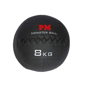 Balón Medicinal de Pared de Cuero PU con Logotipo Personalizado POWERMAN FITNESS, Balón Medicinal con Peso y Doble Costura para Entrenamiento en Gimnasio, 1-15 kg - Product Image 1