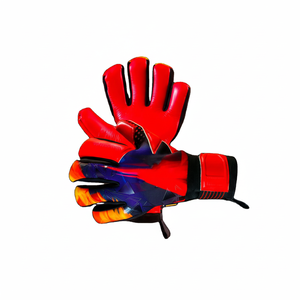 Venta caliente Guantes deportivos para adultos Equipo de portero resistente para entrenamiento de fútbol OEM Guantes de fútbol hechos de cuero PU - Product Image 1