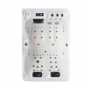 อ่างน้ำวนนวดสปา2คนอ่างอาบน้ำร้อนสันหลังยาวกลางแจ้งอ่างน้ำวน - Product Image 3