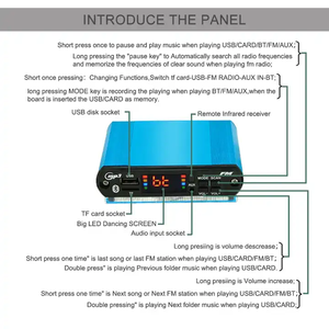 Dc 7V để 16v2x15w điện âm nhạc máy nghe nhạc <span class=keywords><strong>MP4</strong></span> MP3 phổ <span class=keywords><strong>5</strong></span>- 12V Stereo Hifi xe MP3 âm thanh máy nghe nhạc với từ xa - Product Image 6