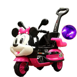 Erkek kız için şarj edilebilir pil elektrikli araba için Push-Toy oyuncak yaş bebek üç tekerlekli bisiklet uzaktan kumanda motosiklet Ride-On plastik - Product Image 6