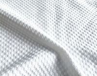 Simba Blanc Polyester Tricoté Matelas Ticking Tissu pour Matelas Mousse Taie d'oreiller