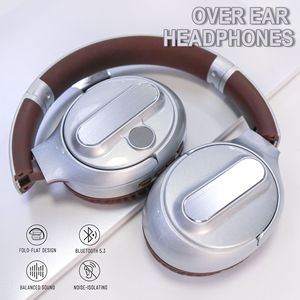 Moda Retro para auriculares <span class=keywords><strong>Bluetooth</strong></span> para mujer pantalla larga HD sonido sobre la oreja para DJ y deportes AAC Codecs Vintage estético - Product Image 2
