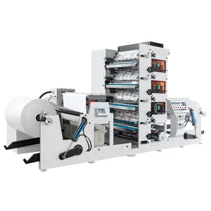 BLY-850 4 color wide width roll to roll paper cup Flexo graphic flexographic Printing machine for paper cup