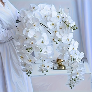 6 peças de Orquídeas Artificiais com 9 Cabeças, Apresentando um Caule de <span class=keywords><strong>Dendrobium</strong></span> Realista. com uma altura de 31 polegadas - Product Image 3